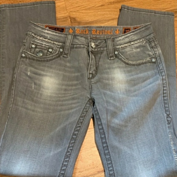 Rock Revival Destressed Jeans - Picture 7 of 12